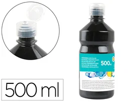 Liderpapel Témpera líquida escolar 500 ml negro
