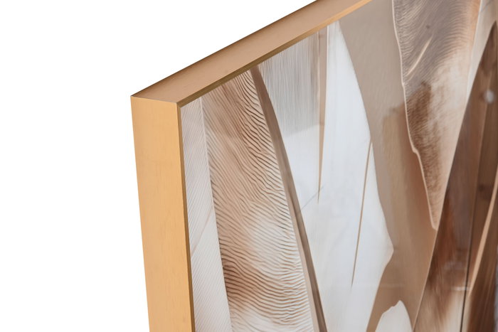DKD Home Decor Cuadro Aluminio Hojas Palmera Surtido de 2 Unidades