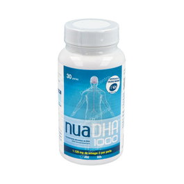 NUA Nuadha 1000Mg. 30 Perlas - Omega 3 DHA Alto Contenido para Función Cognitiva y Visión, IFOS Seal