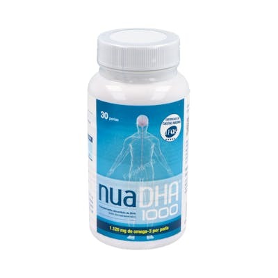 NUA Nuadha 1000Mg. 30 Perlas - Omega 3 DHA Alto Contenido para Función Cognitiva y Visión, IFOS Seal