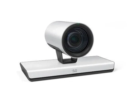 Cisco Precision 60 - Cámara Web Full HD 1080p 60fps con Zoom Óptico 10x, Interfaz RJ-45, Color Negro/Plata