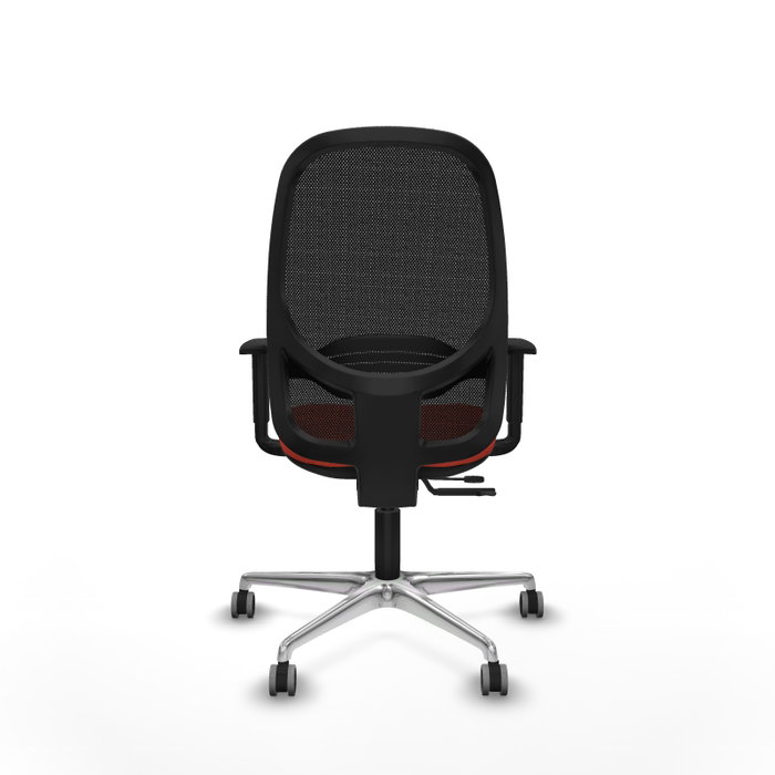 PIQUERAS Y CRESPO Silla de oficina Cilanco con mecanismo Sincro/Traslack Naranja oscuro y Negro