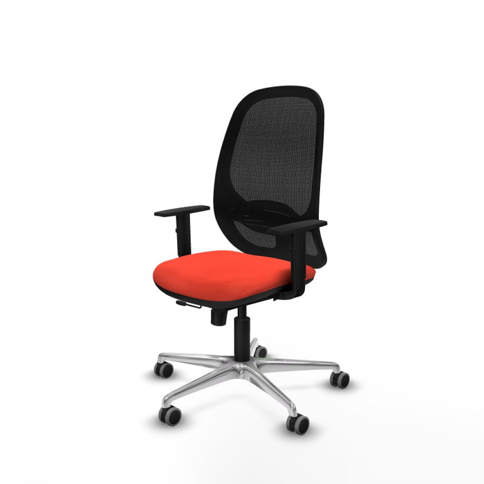 PIQUERAS Y CRESPO Silla de oficina Cilanco con mecanismo Sincro/Traslack Naranja oscuro y Negro