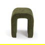 Versa Taburete Tapizado Verde 38x45 cm Metal Terciopelo