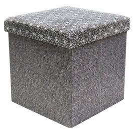 Home Deco Factory Caja-Puf Plegable Gris