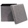 Home Deco Factory Caja-Puf Plegable Gris