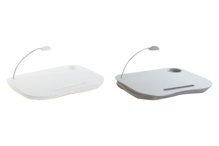 DKD Home Decor Bandeja Blanco Gris 47 x 38.5 x 6 cm