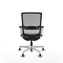 PIQUERAS Y CRESPO Silla de oficina Haches Gris con mecanismo Sincro/Traslack