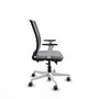PIQUERAS Y CRESPO Silla de oficina Haches Gris con mecanismo Sincro/Traslack