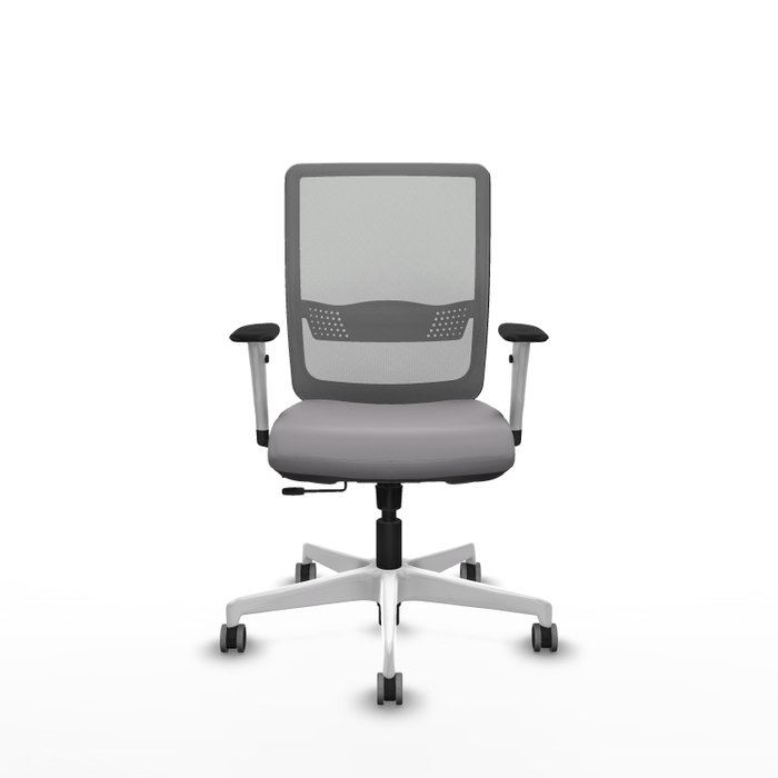 PIQUERAS Y CRESPO Silla de oficina Haches Gris con mecanismo Sincro/Traslack