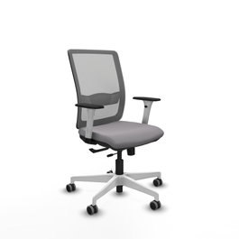 PIQUERAS Y CRESPO Silla de oficina Haches Gris con mecanismo Sincro/Traslack