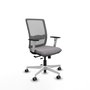 PIQUERAS Y CRESPO Silla de oficina Haches Gris con mecanismo Sincro/Traslack