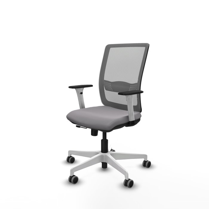 PIQUERAS Y CRESPO Silla de oficina Haches Gris con mecanismo Sincro/Traslack