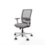 PIQUERAS Y CRESPO Silla de oficina Haches Gris con mecanismo Sincro/Traslack