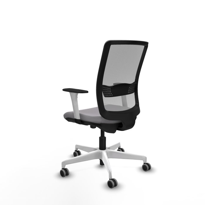PIQUERAS Y CRESPO Silla de oficina Haches Gris con mecanismo Sincro/Traslack
