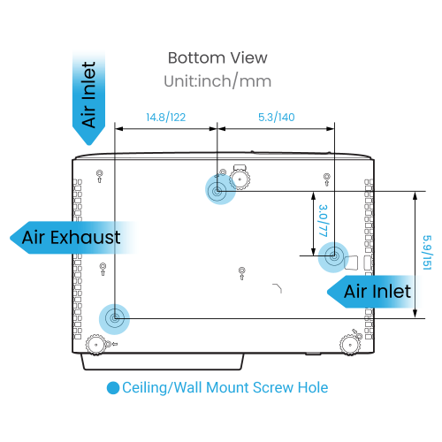 BenQ 9H.JSC77.17E Videoproyector de Corto Alcance 2160p 4K, 2200 Lúmenes ANSI, DLP, Proyector para Cine en Casa, Negro/Blanco
