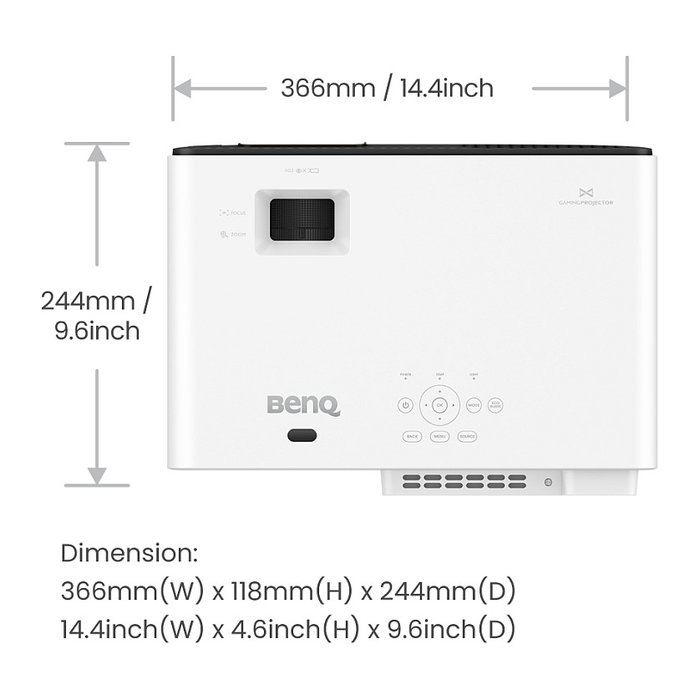 BenQ X500i Proyector de corto alcance UHD 4K LED