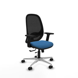 PIQUERAS Y CRESPO Silla de oficina Cilanco Azul claro con malla negra