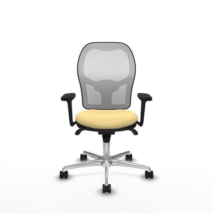 PIQUERAS Y CRESPO Silla de oficina Jorquera con mecanismo Sincro, Crema y Blanco PIQUERAS Y CRESPO Silla de oficina Jorquera con mecanismo Sincro, Crema y Blanco