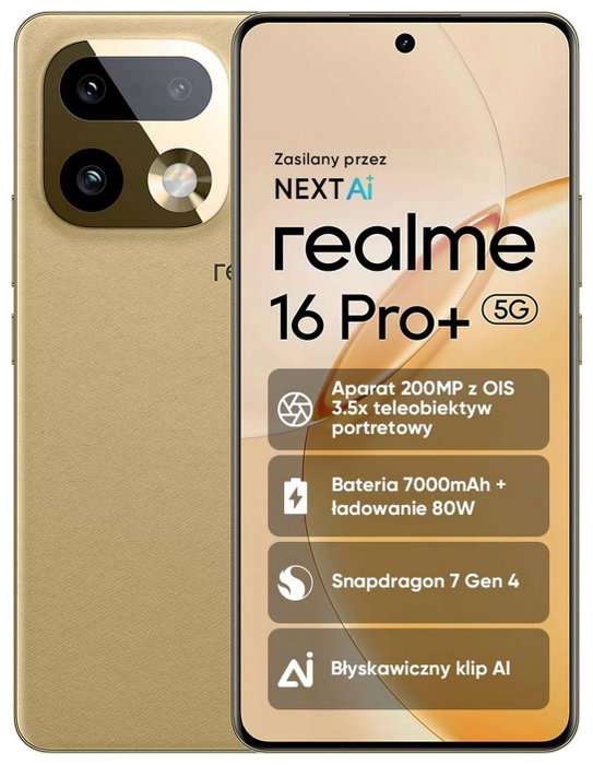 Realme 16 Pro+ 5G 12GB 512GB Dorado