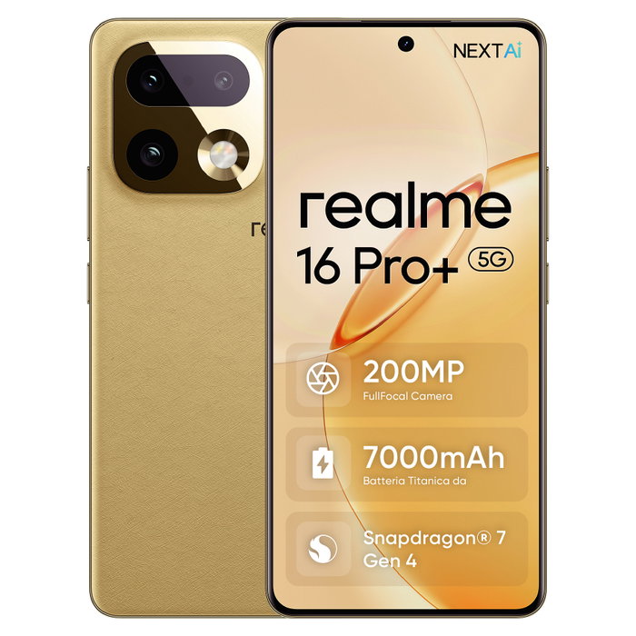 Realme 16 Pro+ 5G 512GB 12GB Oro