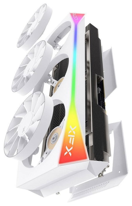 XFX Mercury Radeon RX 9070 XT OC Magnetic Air Edition 16GB Blanco