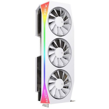 XFX Tarjeta Gráfica Mercury Magnetic Air RGB OC Radeon RX 9070 XT 16GB GDDR6 3 Ventiladores Blanca