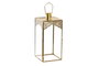 DKD Home Decor Farola Metal y Cristal Dorado 11 x 11 x 23 cm (2 Unidades)