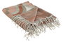 DKD Home Decor Manta Rosa Multicolor Jacquard 170 x 130 cm Poliéster y Acrílico 300 gsm