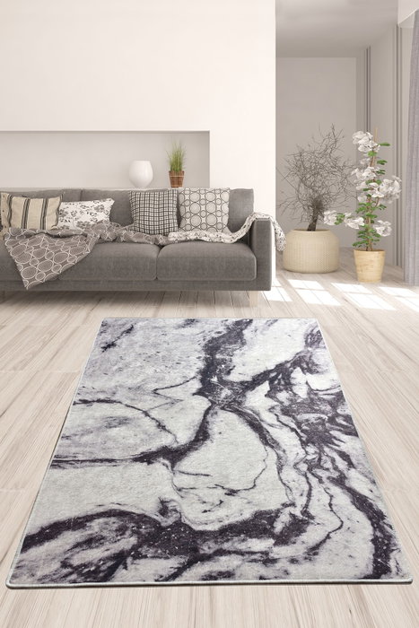 Conceptum Alfombra de Pasillo 60 x 140 cm Poliéster para Vestíbulo, Antibacteriana, Antideslizante, Lavable a Máquina Conceptum Alfombra de Pasillo 60 x 140 cm Poliéster para Vestíbulo, Antibacteriana, Antideslizante, Lavable a Máquina