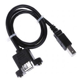 EFB Elektronik Cable de extensión USB 2.0 B-B, 0,5 m, Negro