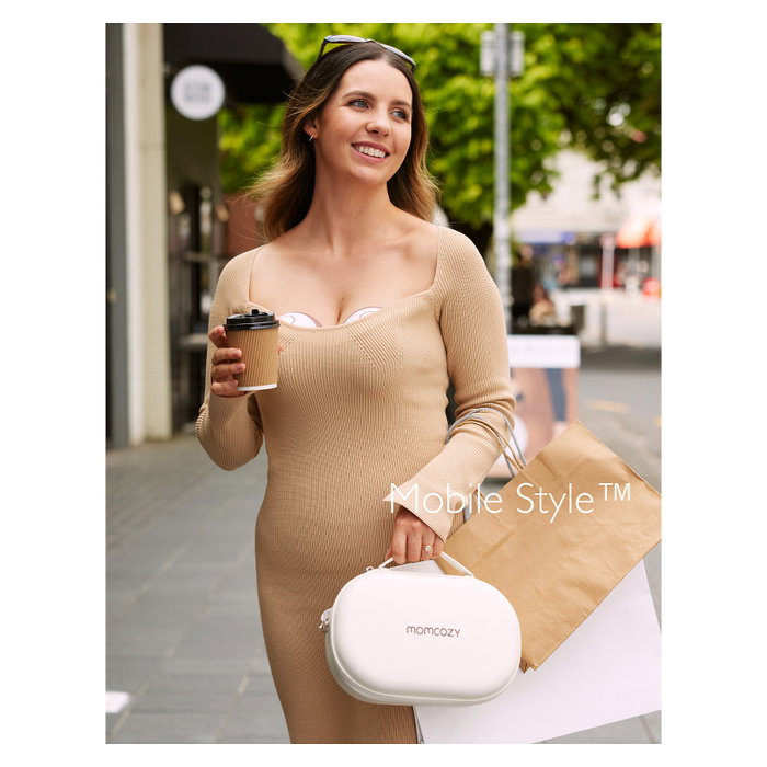 Momcozy M6 Extractor de leche doble con batería y caja de almacenamiento