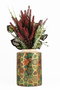 Aberto Design Maceta decorativa YL731 de cerámica pintada a mano, 12 cm diámetro, 17 cm altura