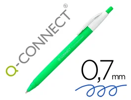 Q-connect Bolígrafo Retráctil Biodegradable KF14625, Tinta Azul