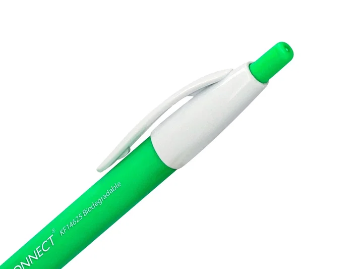Q-connect Bolígrafo Retráctil Biodegradable KF14625, Tinta Azul