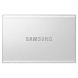 Samsung Portable SSD T7 MU-PD4T0G/WW, 4 TB USB-C 3.2, Plata, 1050 MB/s, 10 Gb/s, Encriptación AES 256-bit, Resistente a Caídas, 3 Años Garantía