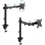 TooQ Soporte de Mesa para Monitor DB1801TN-B Giratorio Inclinable para Pantallas de 17 a 32 Pulgadas hasta 8kg Negro