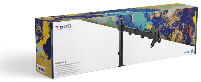 TooQ Soporte de Mesa para Monitor 17-32 pulgadas Negro