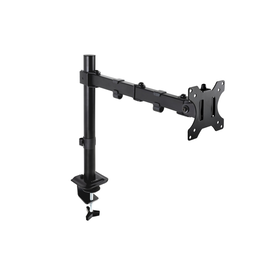 Tooq Soporte de Mesa para Pantalla 17"-32" 1 Brazo Negro Giratorio Inclinable Ajustable VESA 75x75/100x100