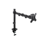 Tooq Soporte de Mesa para Pantalla 17"-32" 1 Brazo Negro Giratorio Inclinable Ajustable VESA 75x75/100x100