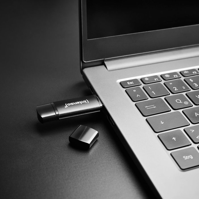 Intenso Flex Line 256 GB USB-C y USB-A Negro Intenso Flex Line 256 GB USB-C y USB-A Negro