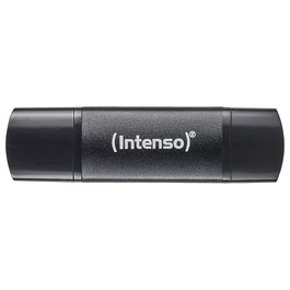 Intenso STICK Intenso Flex Line 256 GB - Memoria USB 3.2 Gen 1 (70 MB/s) con Conectores USB-C y USB-A, Color Negro, 3544492