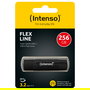 Intenso STICK Intenso Flex Line 256 GB - Memoria USB 3.2 Gen 1 (70 MB/s) con Conectores USB-C y USB-A, Color Negro, 3544492