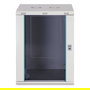Digitus Bastidor de Pared 19" Dynamic-N Series, Armario Rack 600x600x785 mm (AnxPrxAl), 16U, 60 kg, Cristal/Acero, Rieles, Gestion de Cables