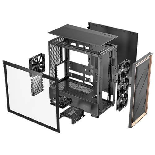 Antec Antec Flux Midi Tower Negro y Madera