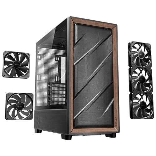 Antec Antec Flux Midi Tower Negro y Madera