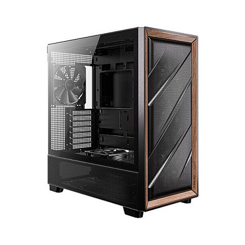 Antec Flux Midi Tower Gaming ATX, Negro y Madera Antec Flux Midi Tower Gaming ATX, Negro y Madera