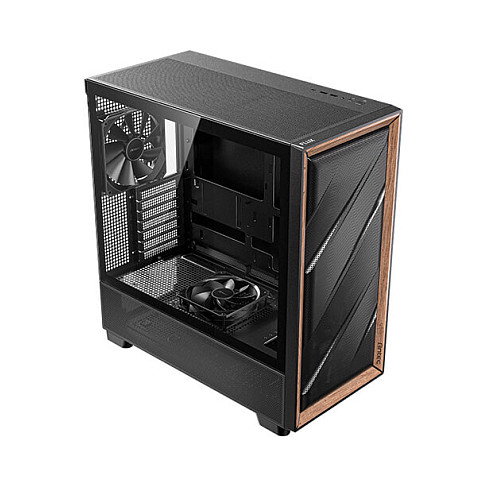 Antec Flux Midi Tower Gaming ATX, Negro y Madera Antec Flux Midi Tower Gaming ATX, Negro y Madera