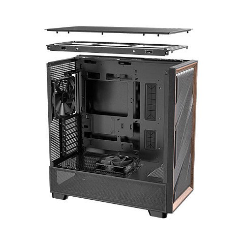 Antec Flux Midi Tower Gaming ATX, Negro y Madera Antec Flux Midi Tower Gaming ATX, Negro y Madera