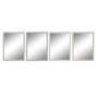 DKD Home Decor Set de 4 Espejos Surtidos Soft Tropic 56x2x76 cm
